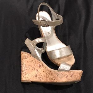 Unisa cork wedge sandal